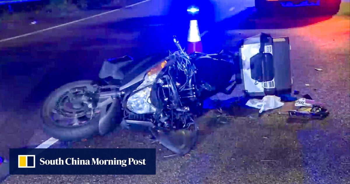Hong Kong man, 38, killed after motorcycle crashes into fallen tree