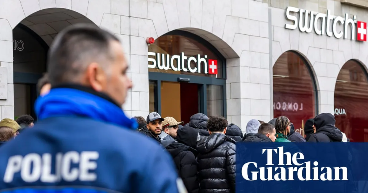 ‘It was like a mosh pit’: Swatch closes stores as watch launch causes crowding and scuffles