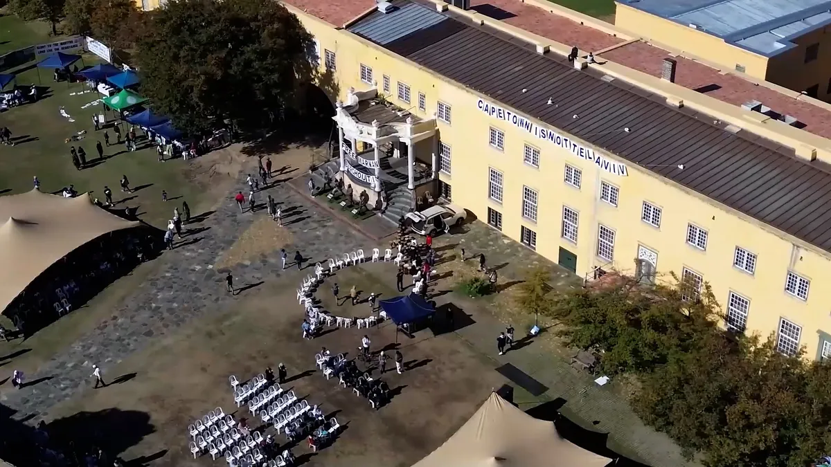 Pro-Palestine protest held at oldest colonial building in South Africa