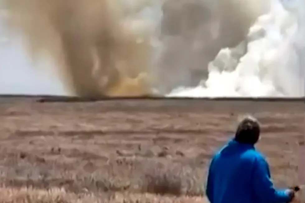 Air Force base in Idaho is locked down after witnesses report planes collided during an air show