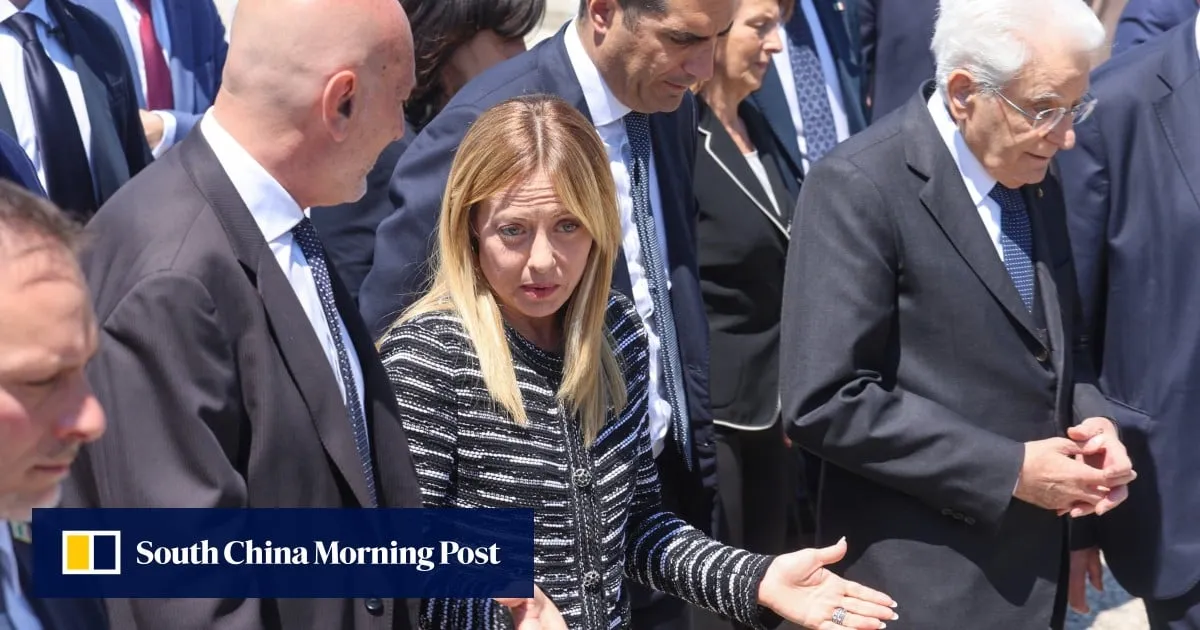 Italian PM Giorgia Meloni meets victims of Modena car incident