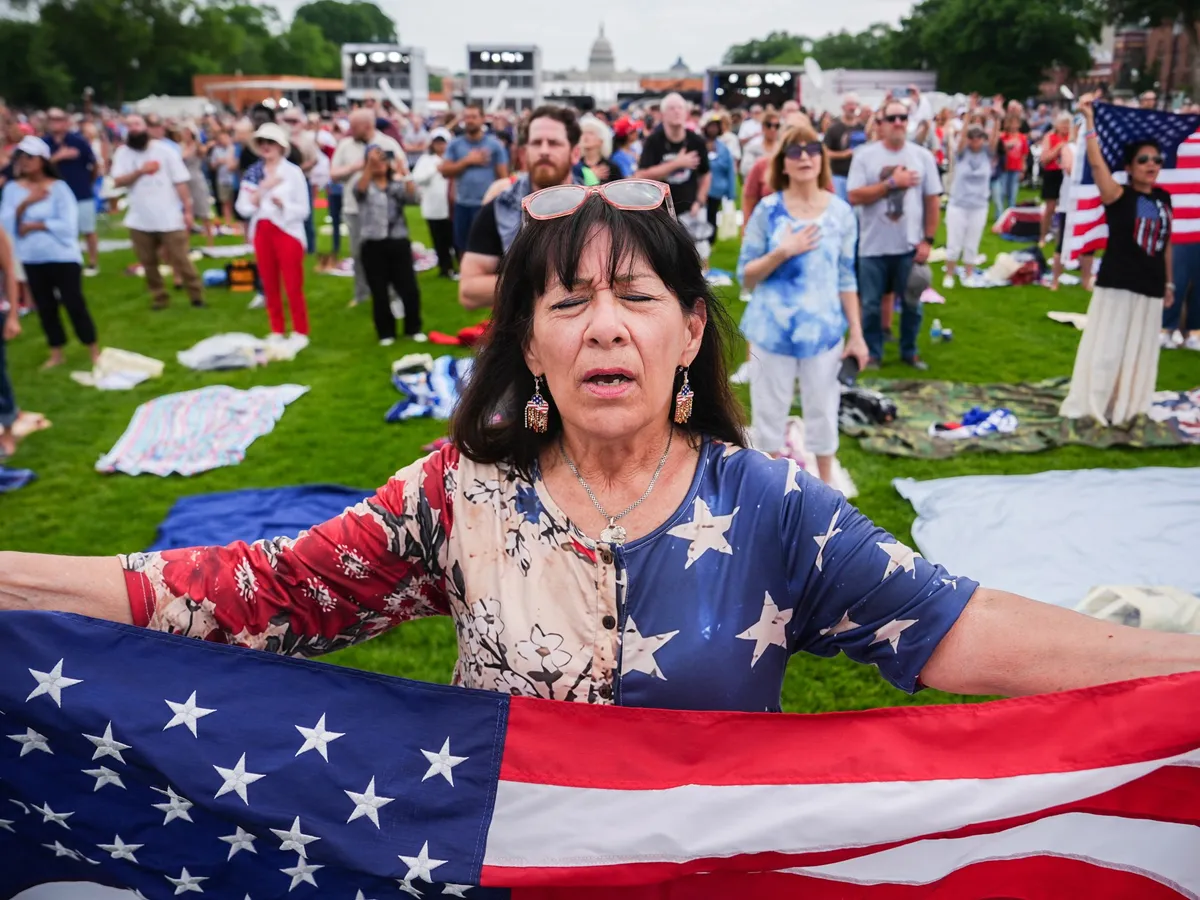 Trump holds prayer rally to ‘rededicate’ US as ‘one nation under God’