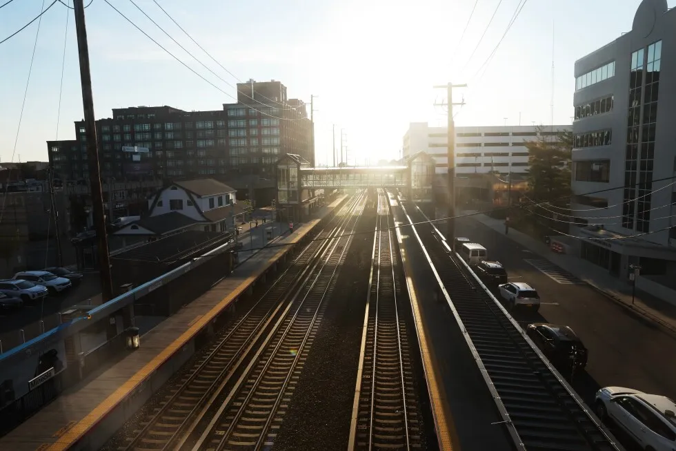 Riders navigate the first weekday of a strike that has shut down the largest US commuter rail system