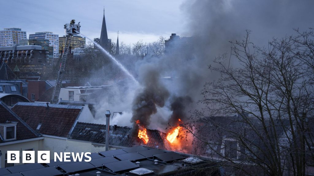 Large fire breaks out in Dutch city of Utrecht following explosion