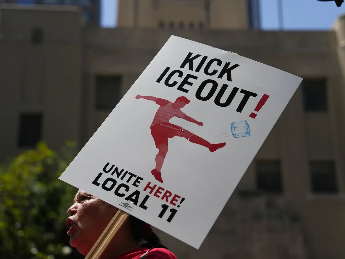 Los Angeles World Cup stadium workers threaten strike over ICE deployment