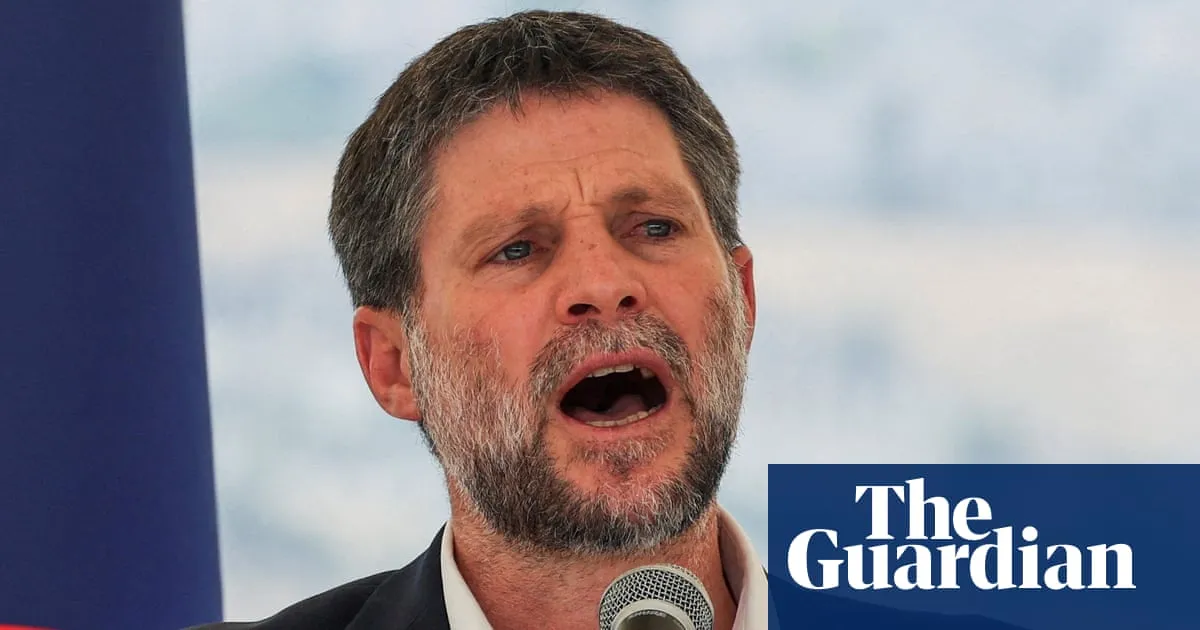 Far-right Israeli minister Bezalel Smotrich says ICC is seeking his arrest