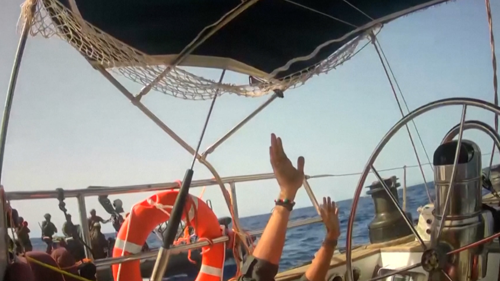 Israeli forces fire ‘rubber bullets’ at activists on Gaza aid flotilla