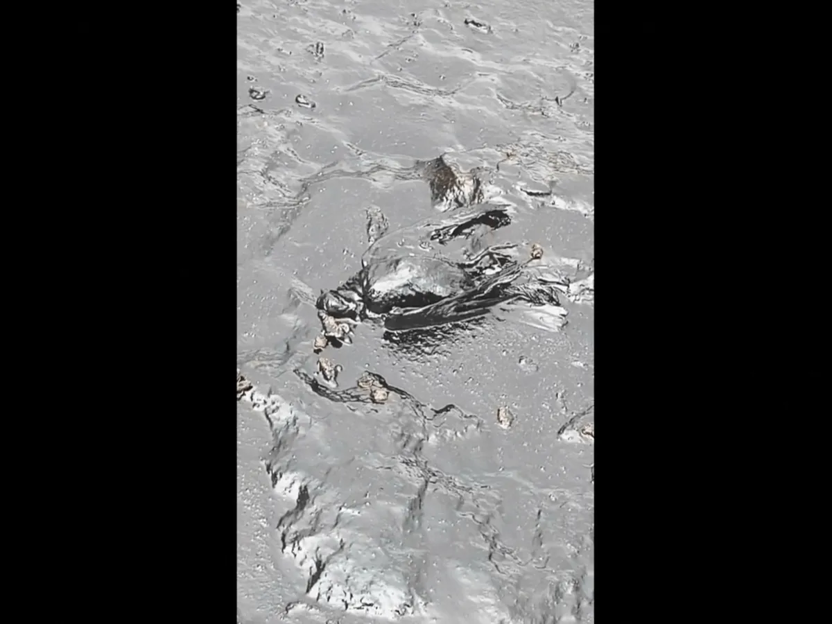 Video shows oil spill on Iranian island after refinery attack last month