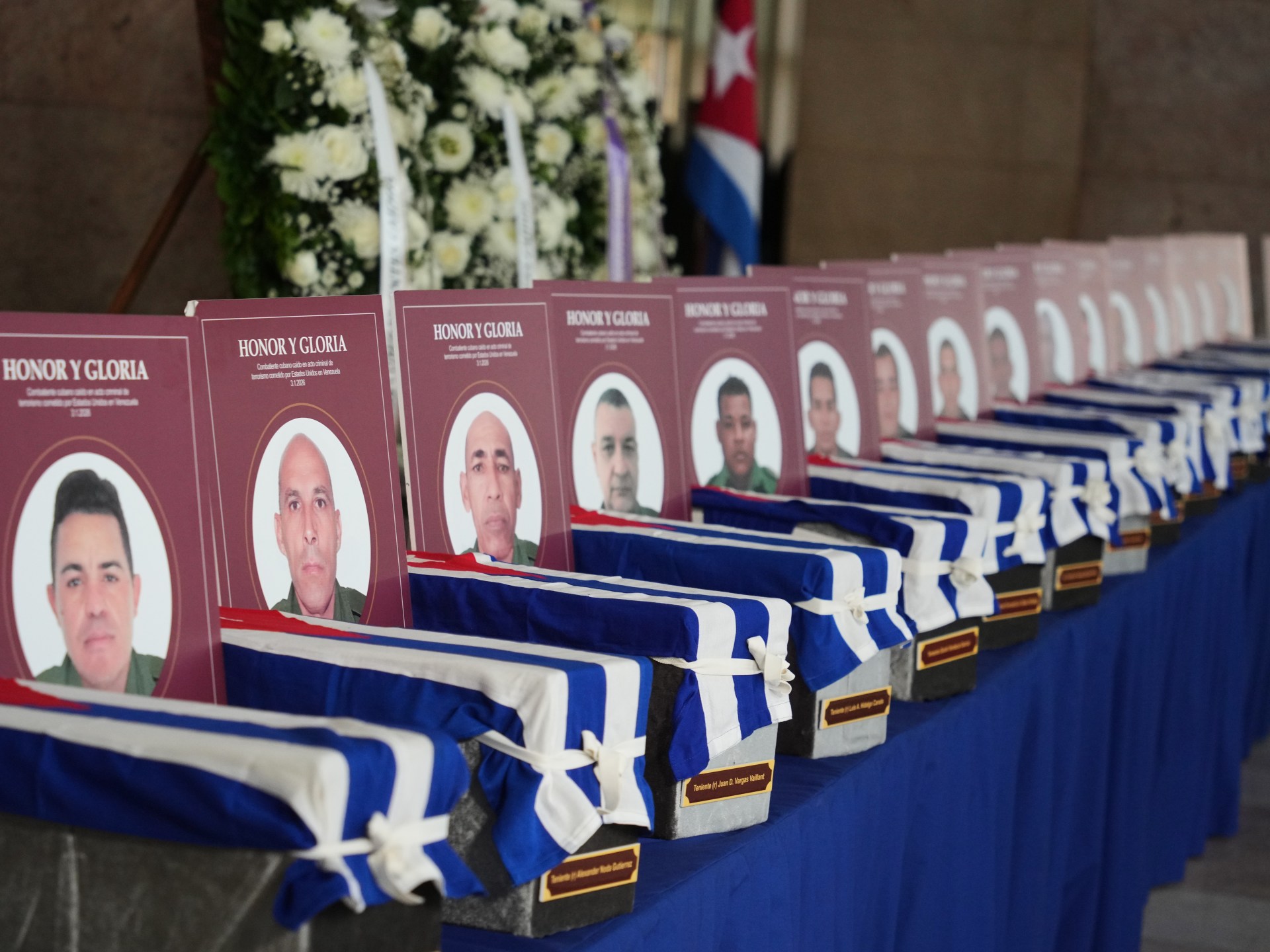 Cuba pays tribute to 32 soldiers killed in US attack on Venezuela