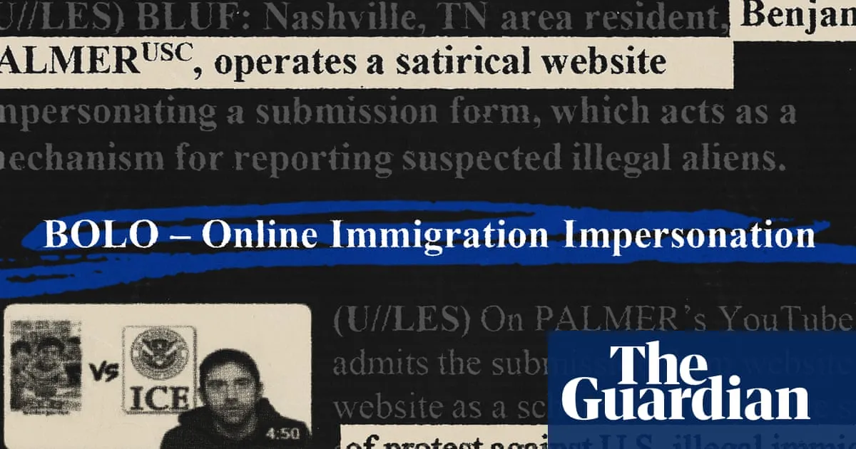 US homeland security put out alert on comedian who created parody ICE tip website