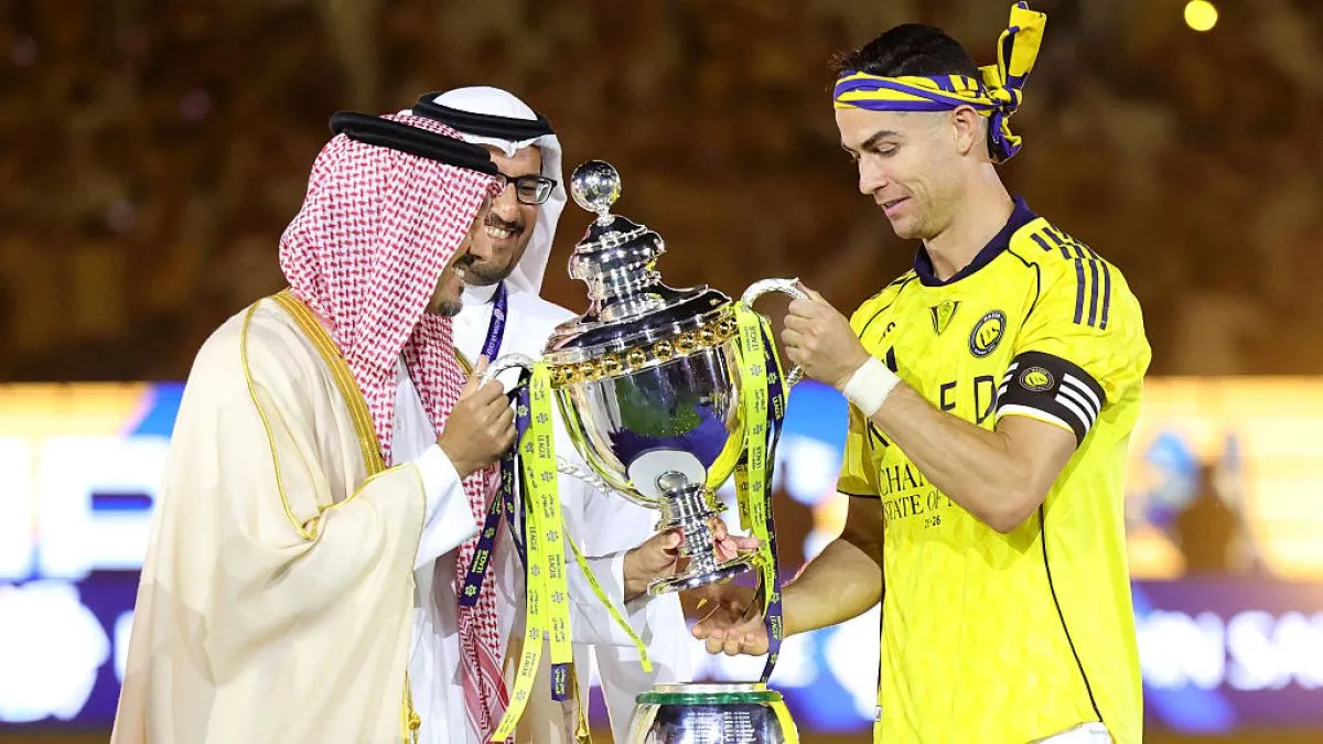 Ronaldo scores twice to seal Saudi Pro League at last with Al-Nassr