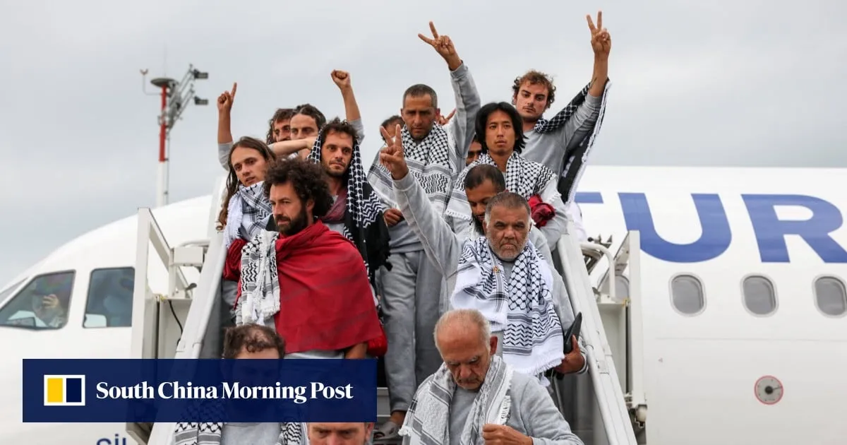 First Gaza flotilla activists arrive in Turkey after Israel deportation