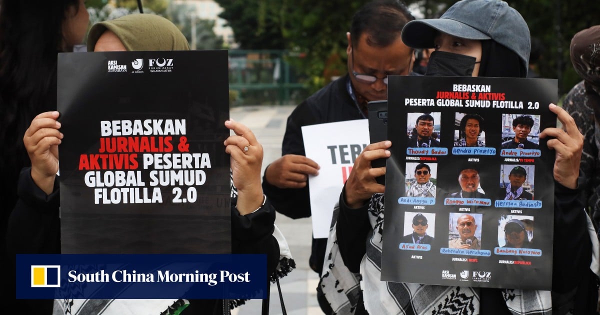 Freed Indonesian on Gaza flotilla tells father of rough treatment by Israeli officials