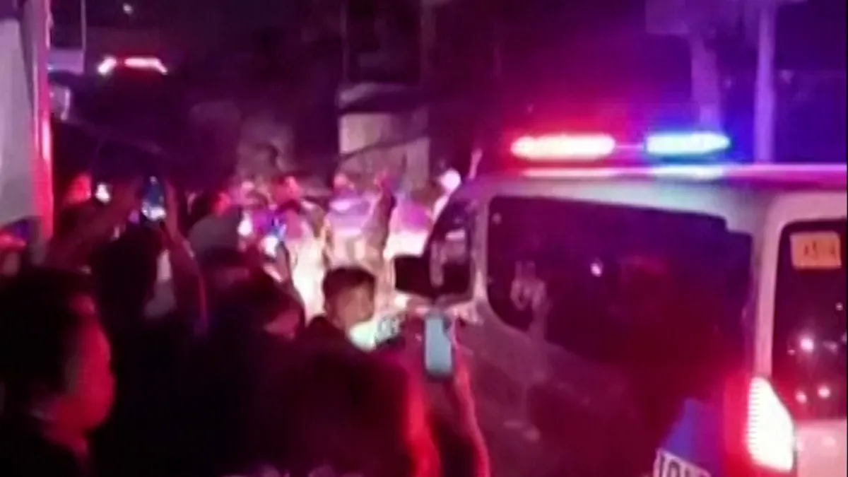 19 feared trapped after building collapse in Philippines