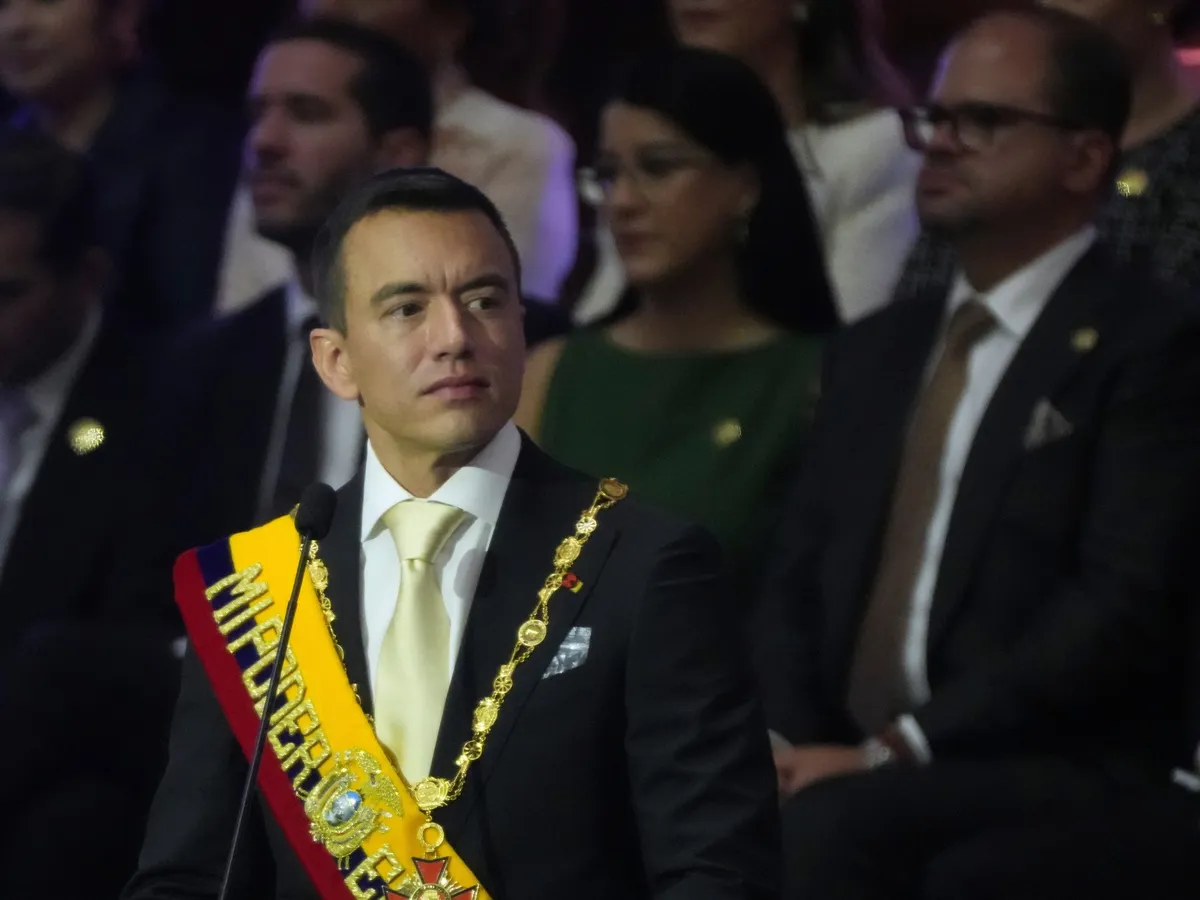 Ecuador’s Noboa pledges to extradite criminals in State of the Union speech