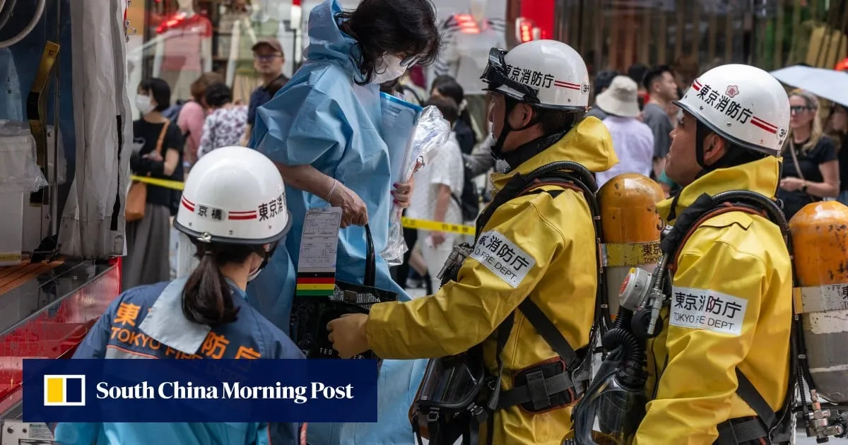 Dozens injured in Japan after man sprays ‘smelly’ liquid in Tokyo shopping centre