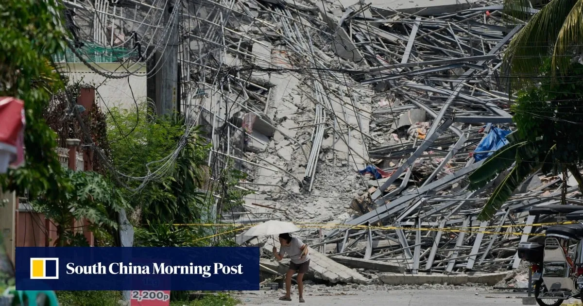 Philippine rescuers race to free workers trapped after hotel collapse