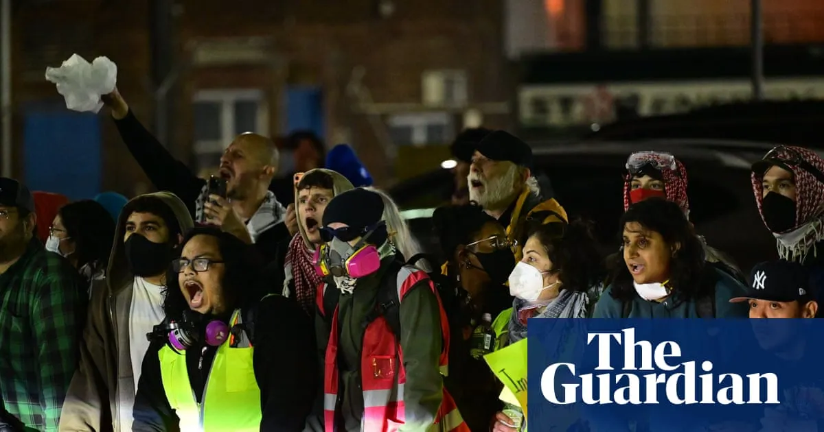 Protesters clash with ICE agents outside New Jersey detention center