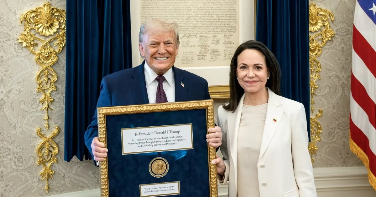 Venezuela’s Machado gives Trump her Nobel Peace Prize: Is it his now?