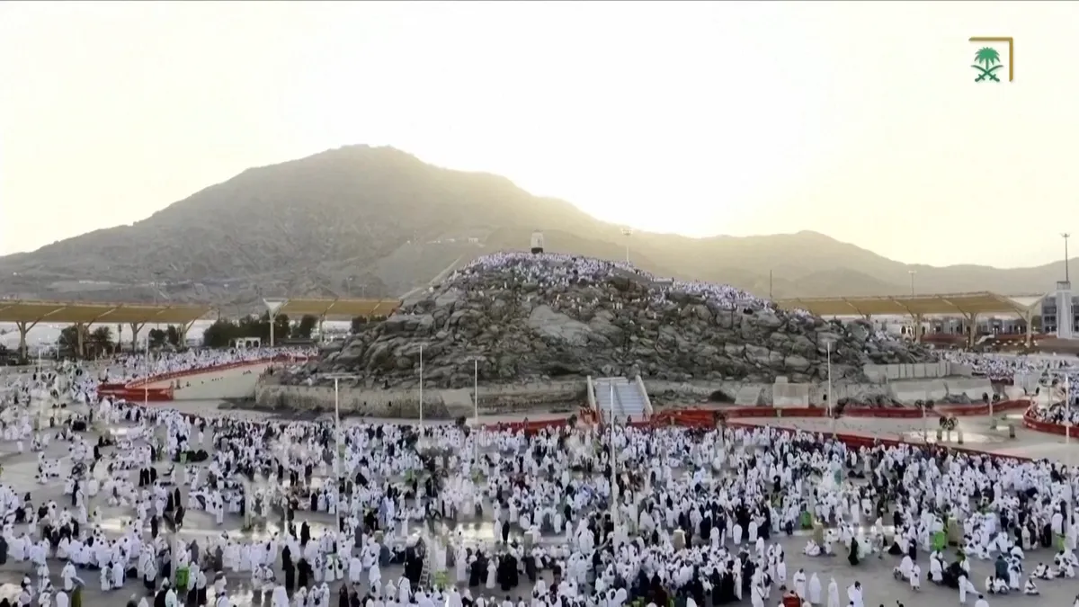 Muslims pray on Mount Arafat at high point of Hajj pilgrimage