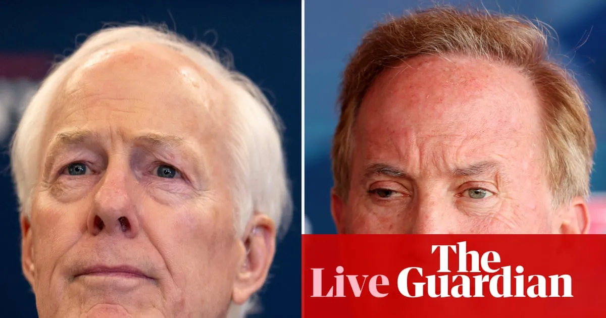 Cornyn fights to hold Texas Senate seat in runoff with Trump-backed Paxton – US politics live