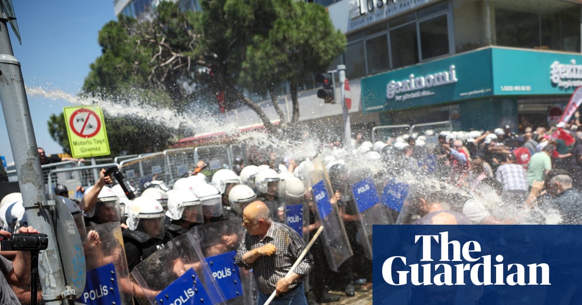 Turkish police fire teargas to break up protest after opposition leader ousted