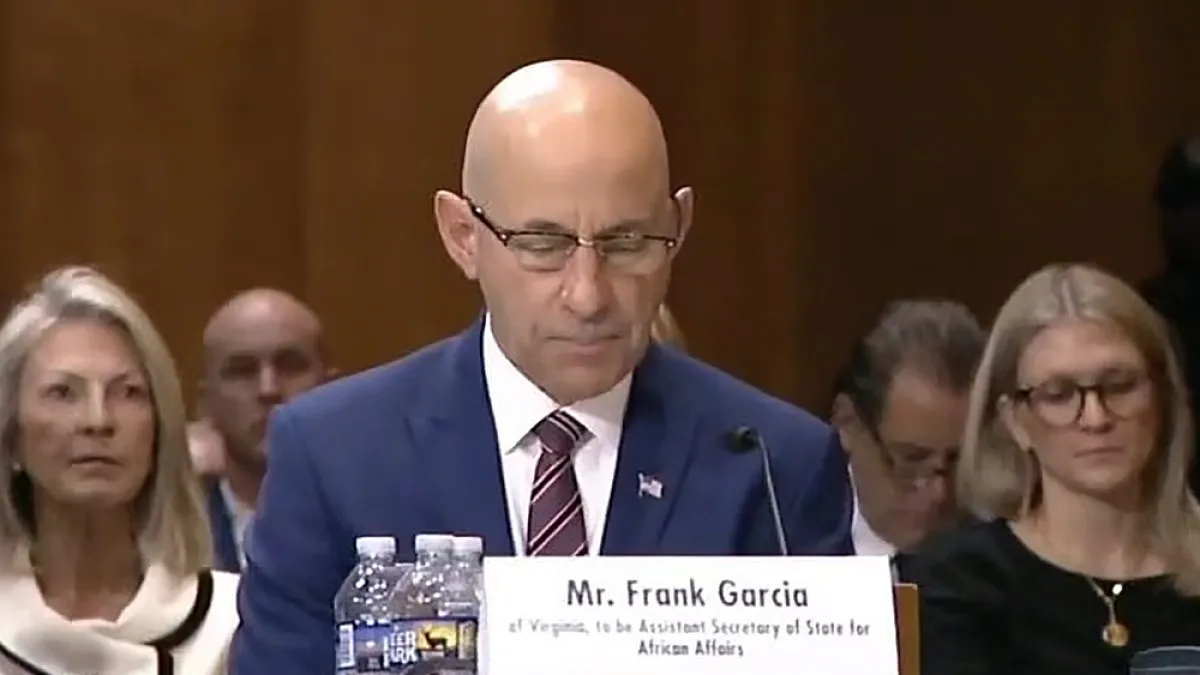 US Senate confirms veteran naval officer Frank Garcia as top Africa envoy