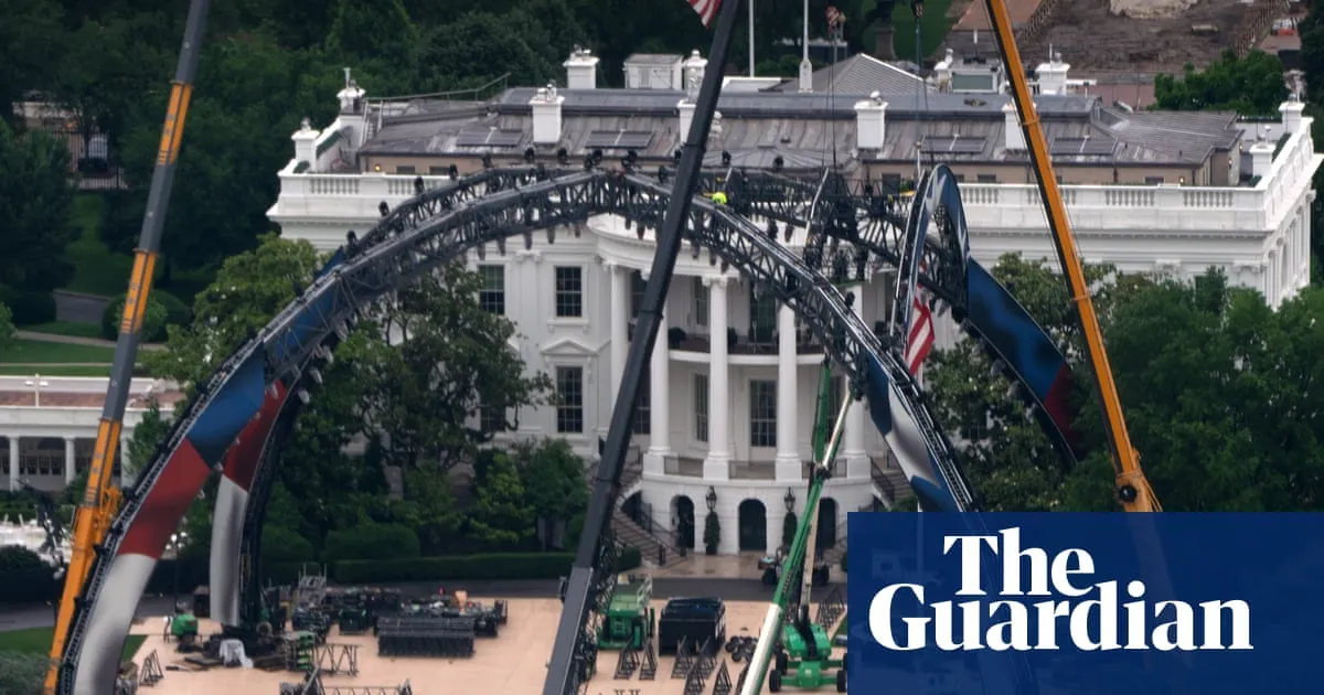 UFC arena under construction on White House lawn to mark Trump’s 80th birthday