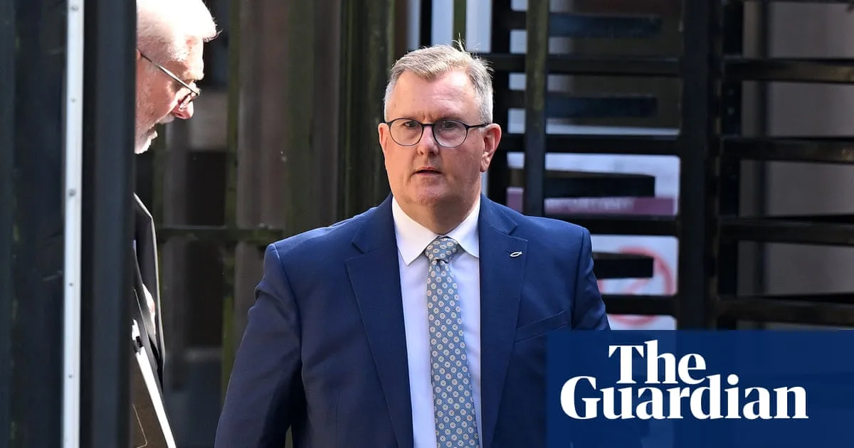 Sexual assault by ex-DUP leader Jeffrey Donaldson left witness, then 11, ‘feeling sick’, trial hears