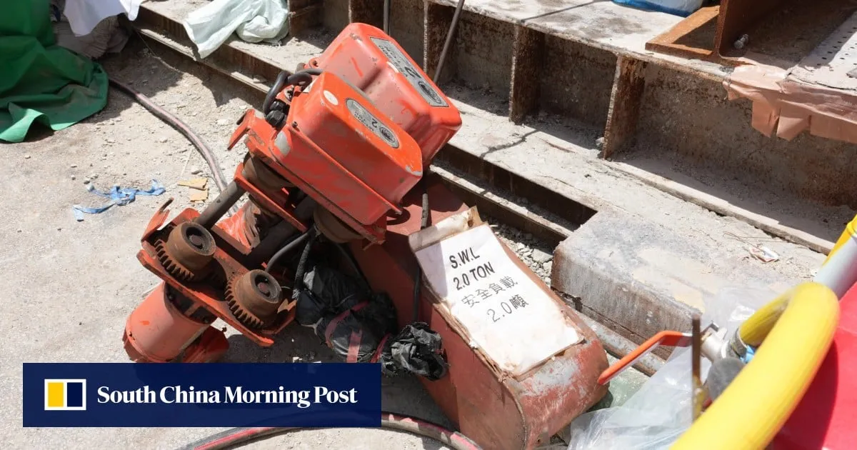 Hong Kong drainage project suspended after worker struck by chain hoist dies