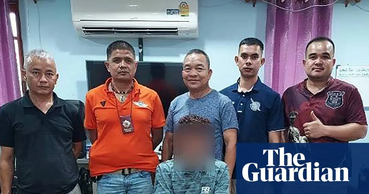 Image of Thai police in sparkly dresses with handcuffed suspect turns out to be AI fake