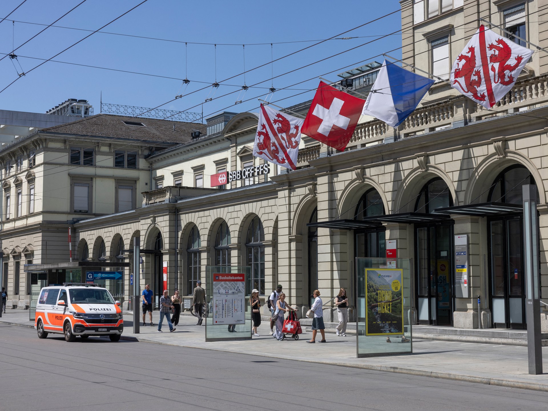Three wounded in Swiss train station stabbing labelled ‘act of terror’