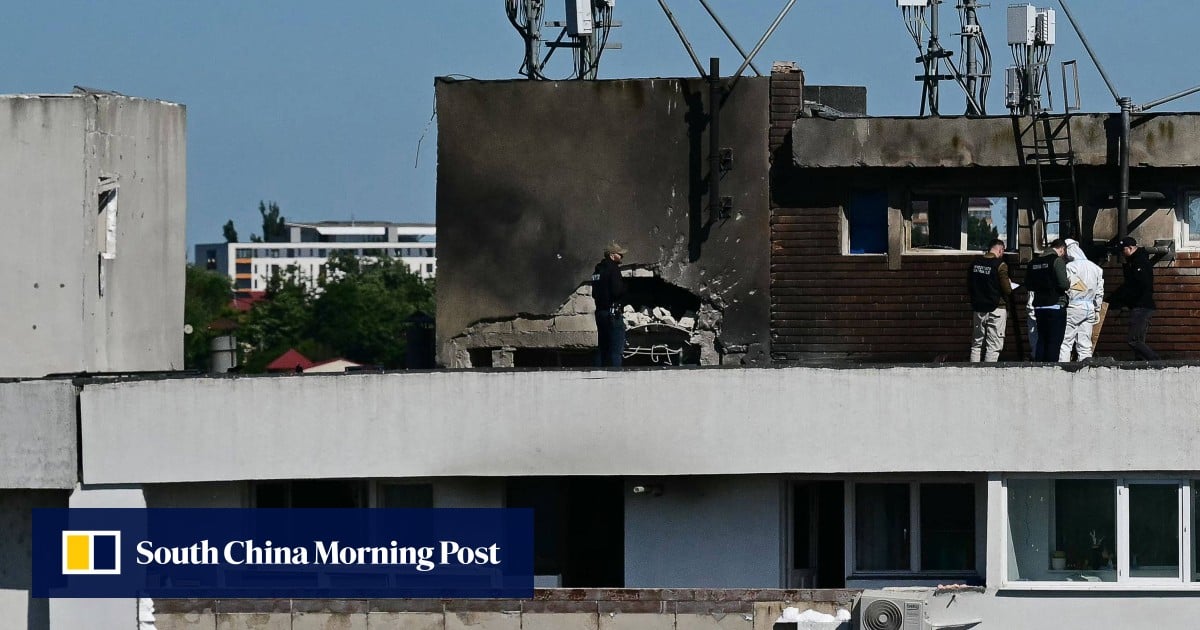 Nato and Romania accuse Russia after drone hits block of flats