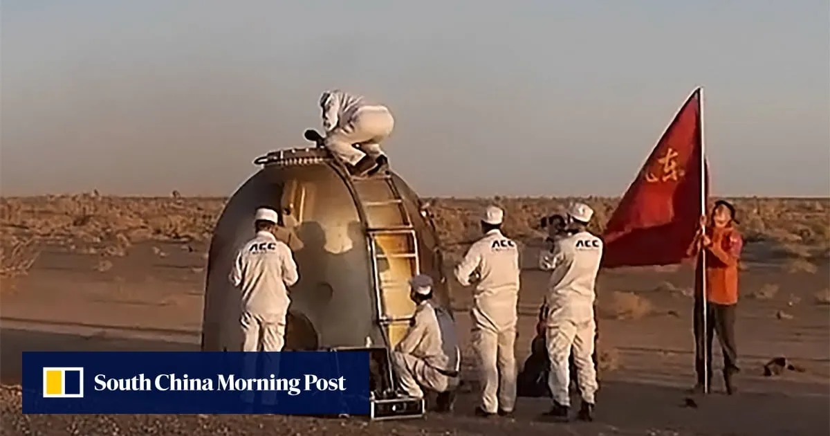 Chinese astronauts land safely in former top secret nuclear missile test site