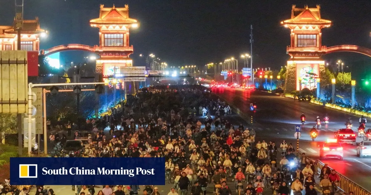 China woman nearly dies after becoming tangled in fishing line while riding bike at night