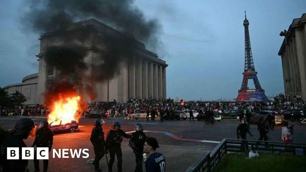 Hundreds arrested and dozens of police injured after Champions League riots in France