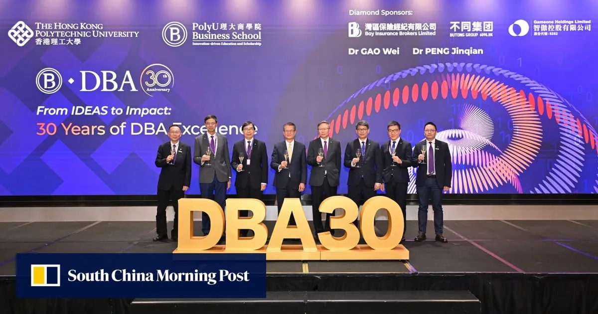 PolyU Faculty of Business celebrates 30th anniversary of its DBA programme, with over 400 academic and industry leaders gathering to explore new trends for scholar-leaders in AI era