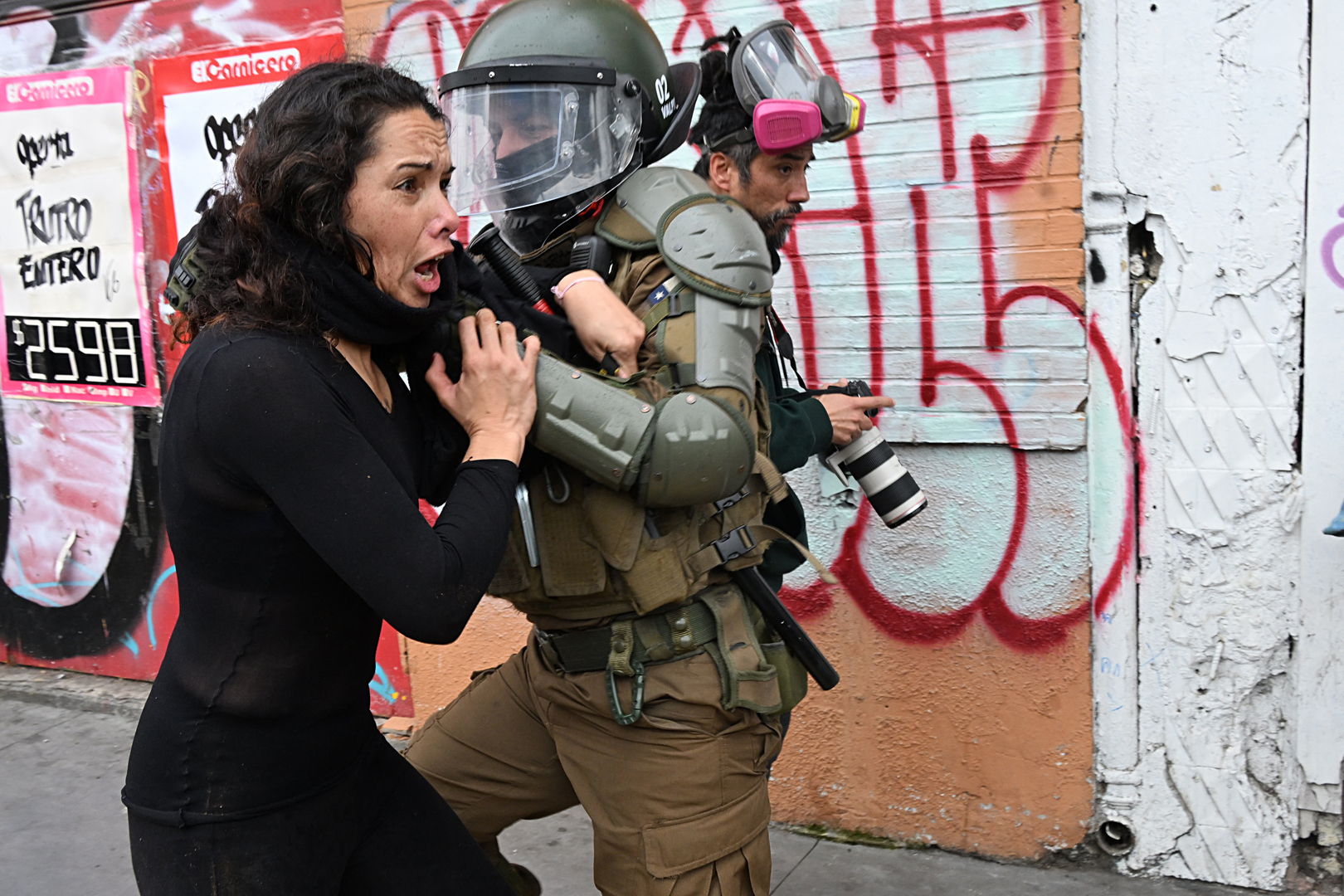 Violent protests erupt in Chile over government cuts of social programmes