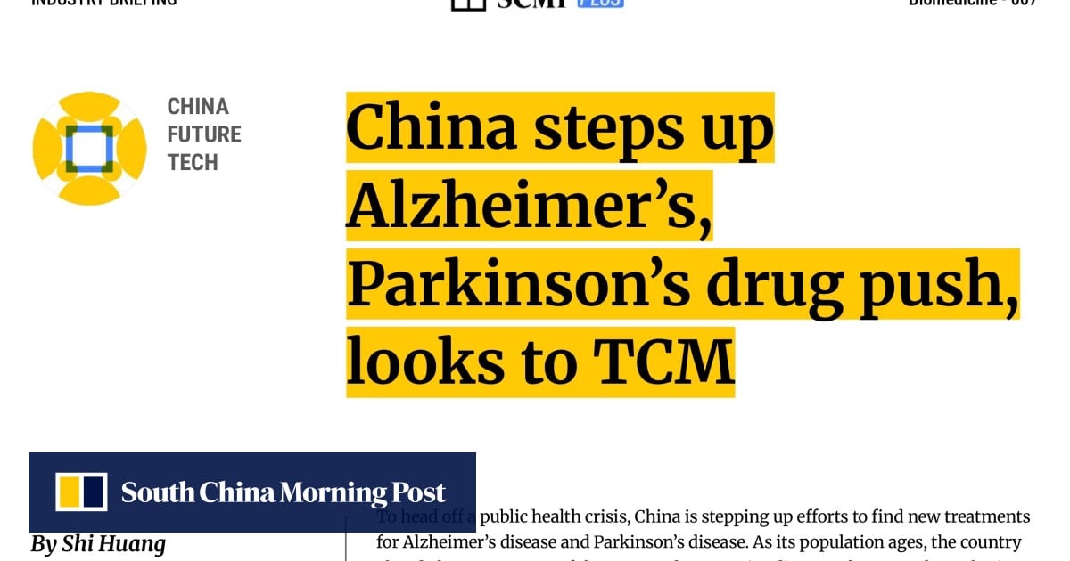 China steps up Alzheimer’s, Parkinson’s drug push, looks to TCM