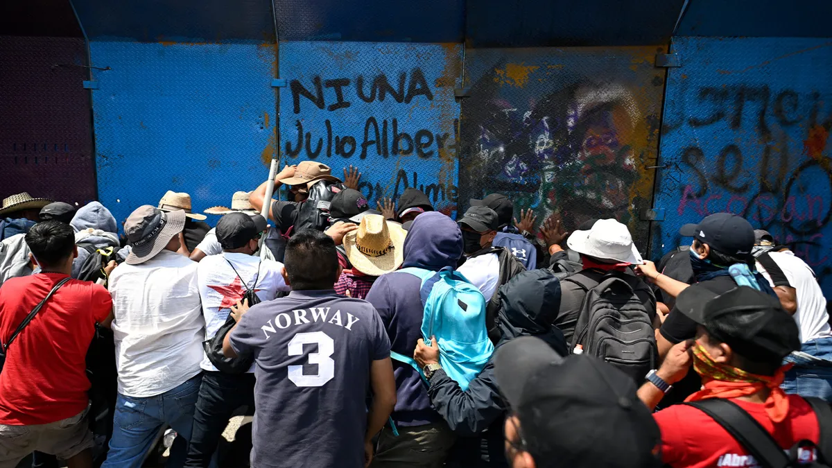 Mexican protesters clash with police ahead of the 2026 World Cup