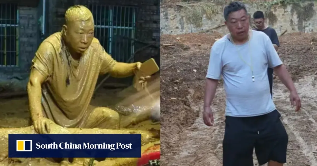 ‘Mud Buddha’: China official covered in sludge during mudslide while helping villagers evacuate