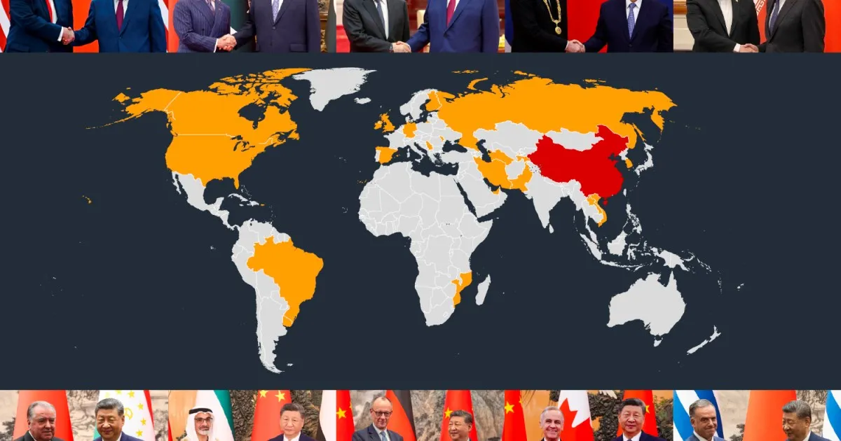 Every world leader who has visited China in 2026 in one chart