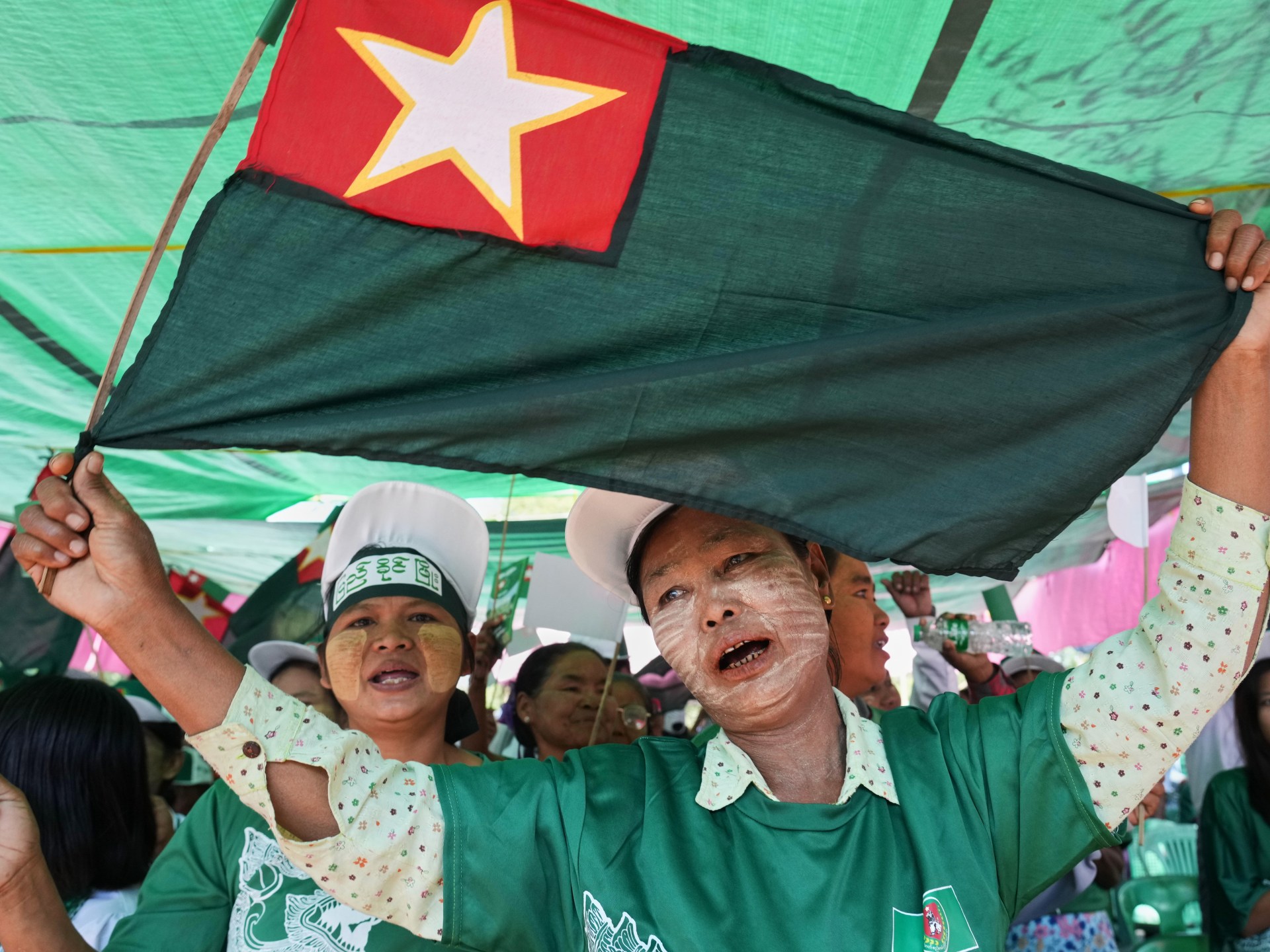 Myanmar military-backed party leads after second round of election voting