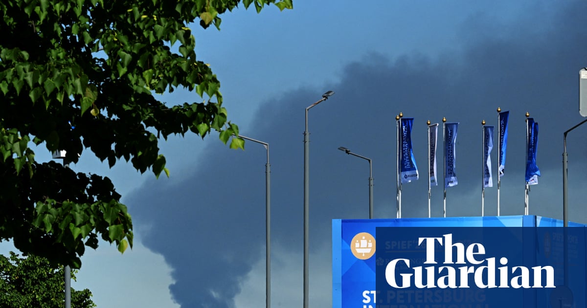 Ukrainian drones hit St Petersburg as ‘Russian Davos’ opens in city