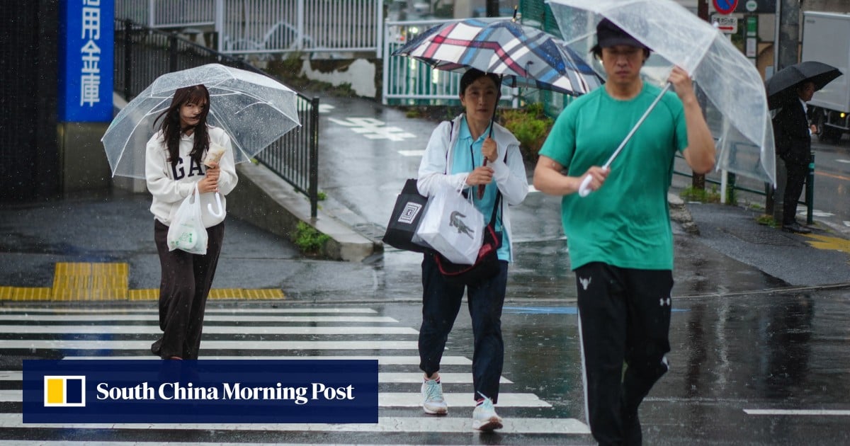 Typhoon Jangmi churns along Japan’s Pacific coast, leaves dozens hurt