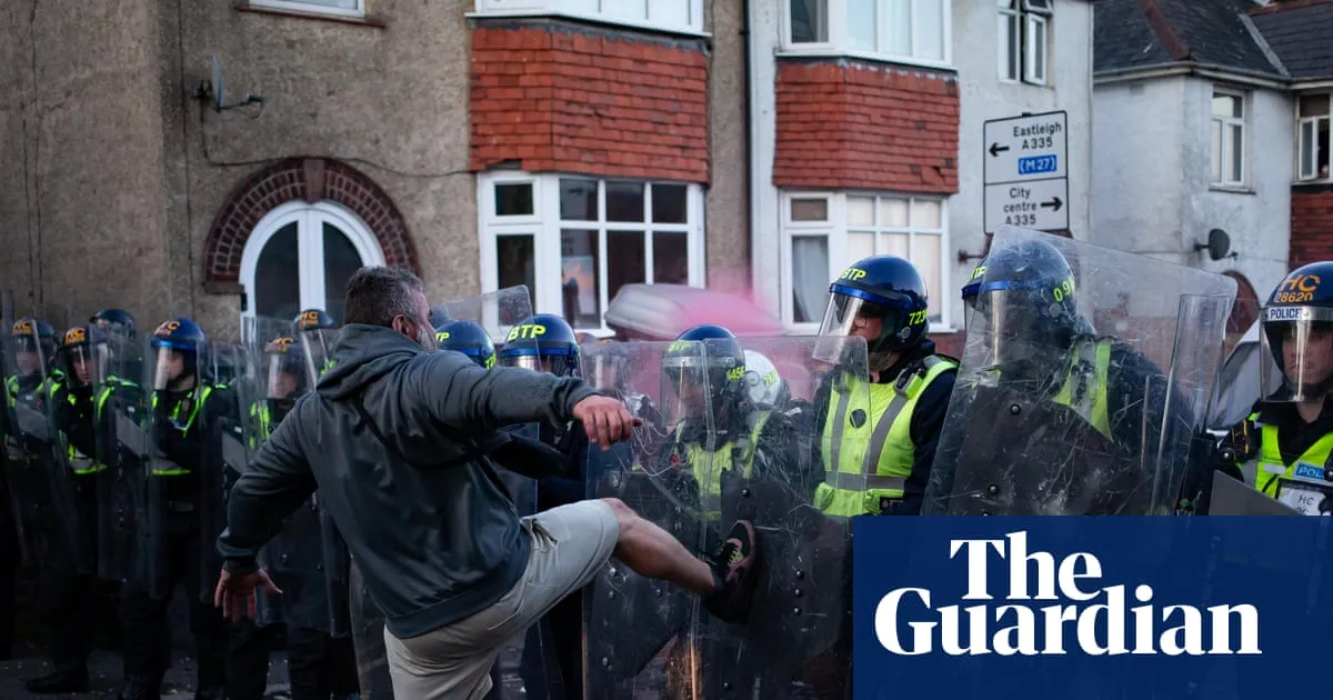 Who were the far-right agitators at the Henry Nowak protests in Southampton?