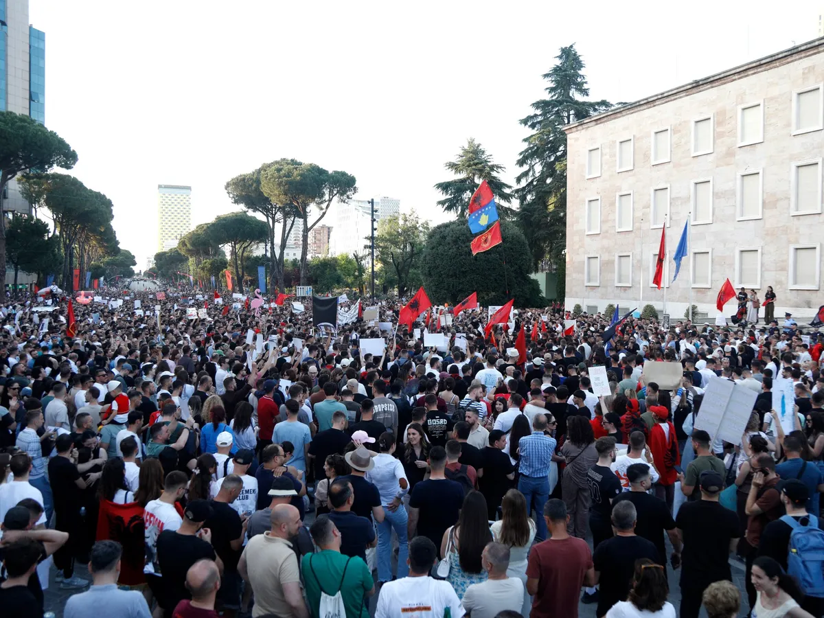 Thousands protest in Albania against coastal resort linked to Jared Kushner