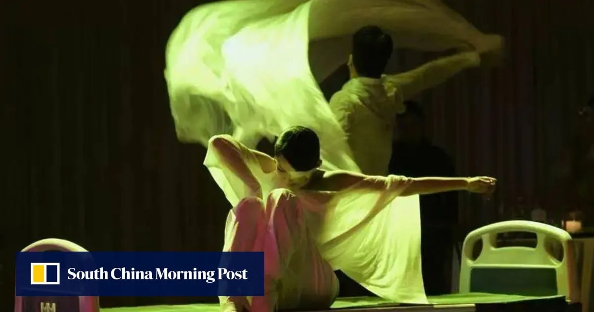 China woman dances with eye patch and mask after losing partial jaw, vision in one eye to cancer