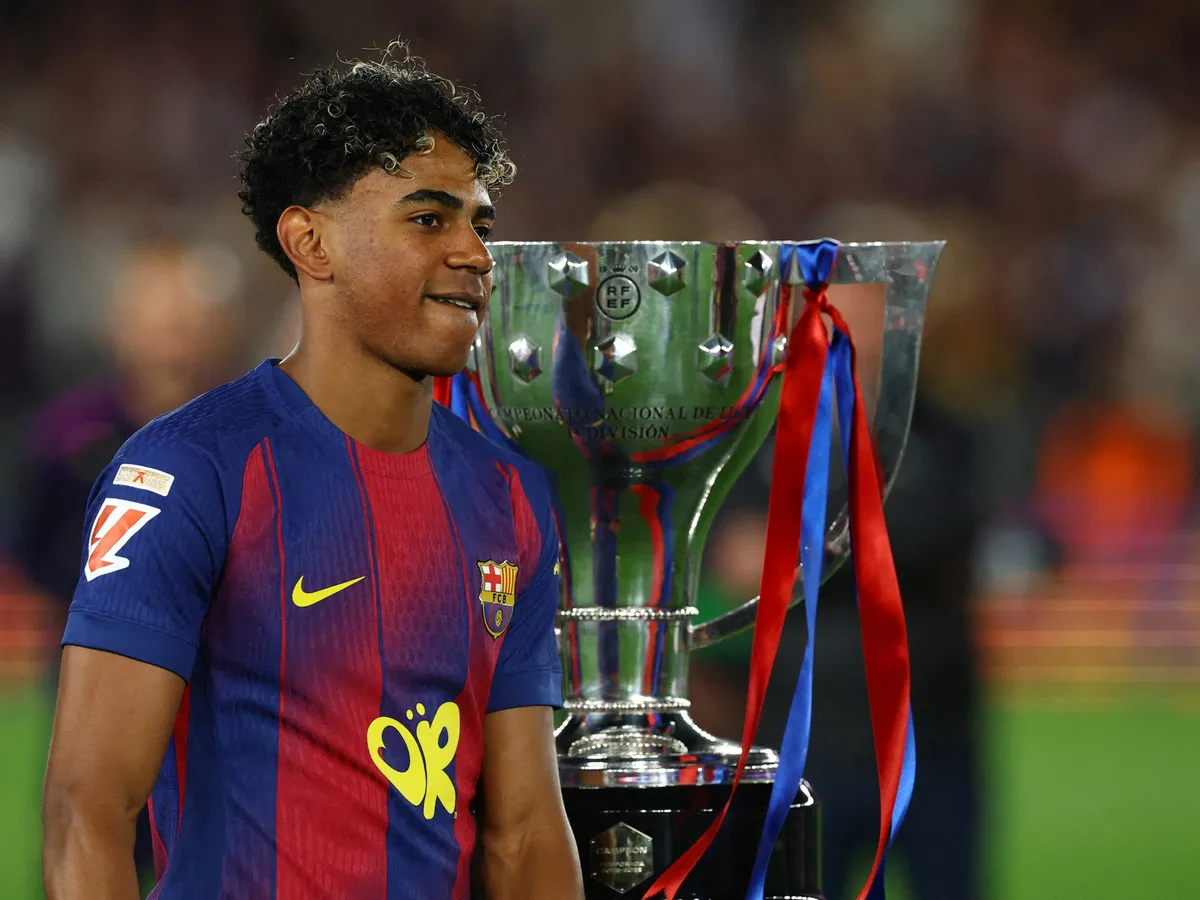 Barcelona teenager Lamine Yamal wins La Liga Player of the Season award