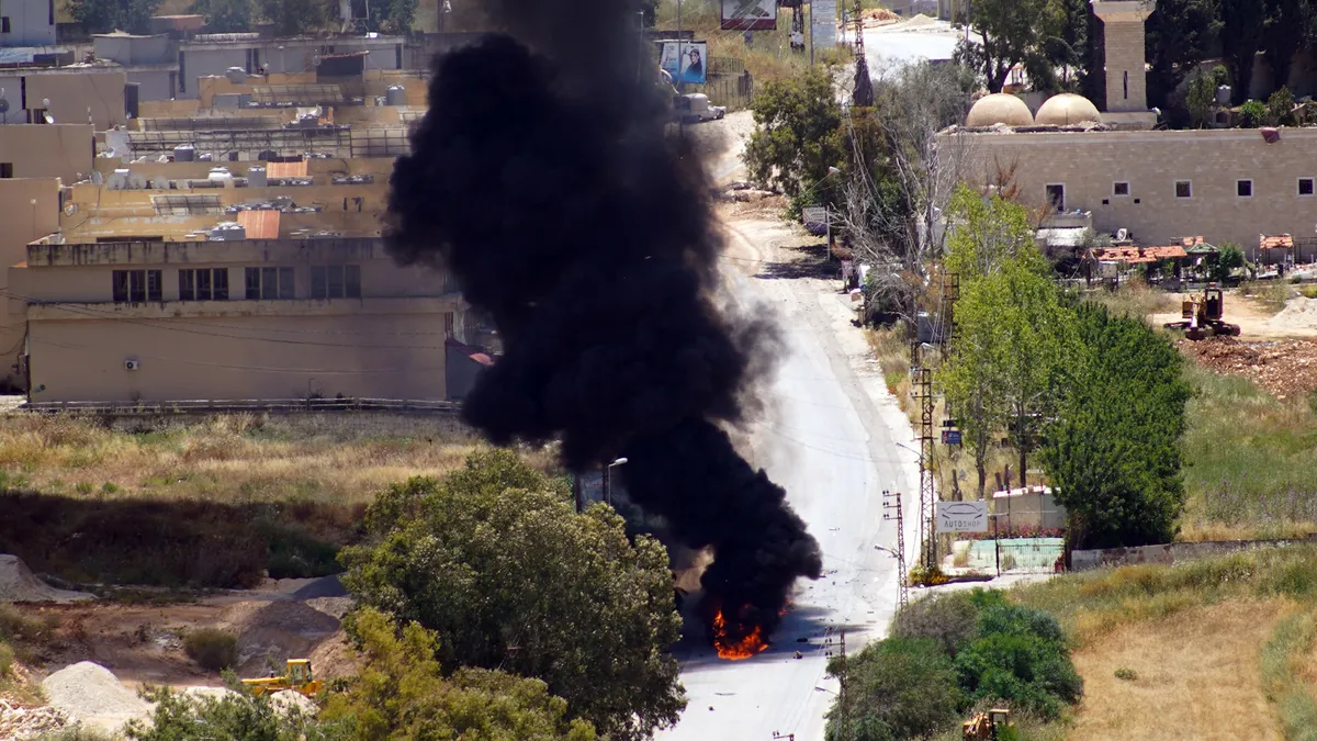 Video shows moment Israeli air strike hits car in southern Lebanon